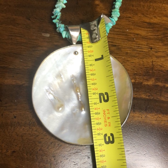 JAY KING Desert Rose Turquoise Chip Mother Of Pearl Sterling Silver Necklace - Picture 5 of 11